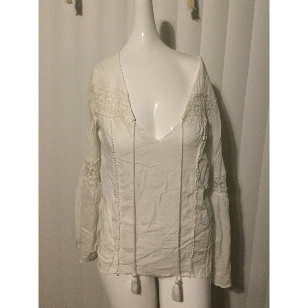 Women's Glassons White Blouse Size S